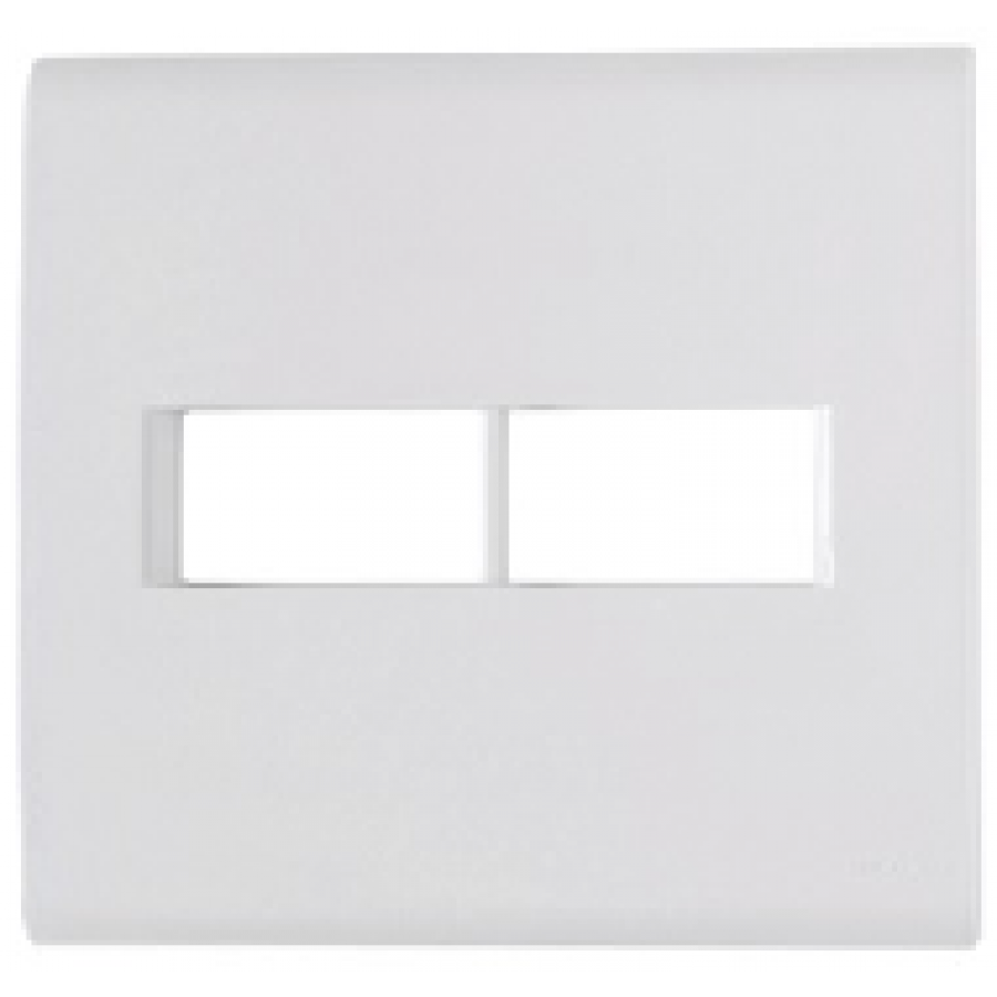 Placa 4x4'' 2 pos 57106023 br liz tramontina