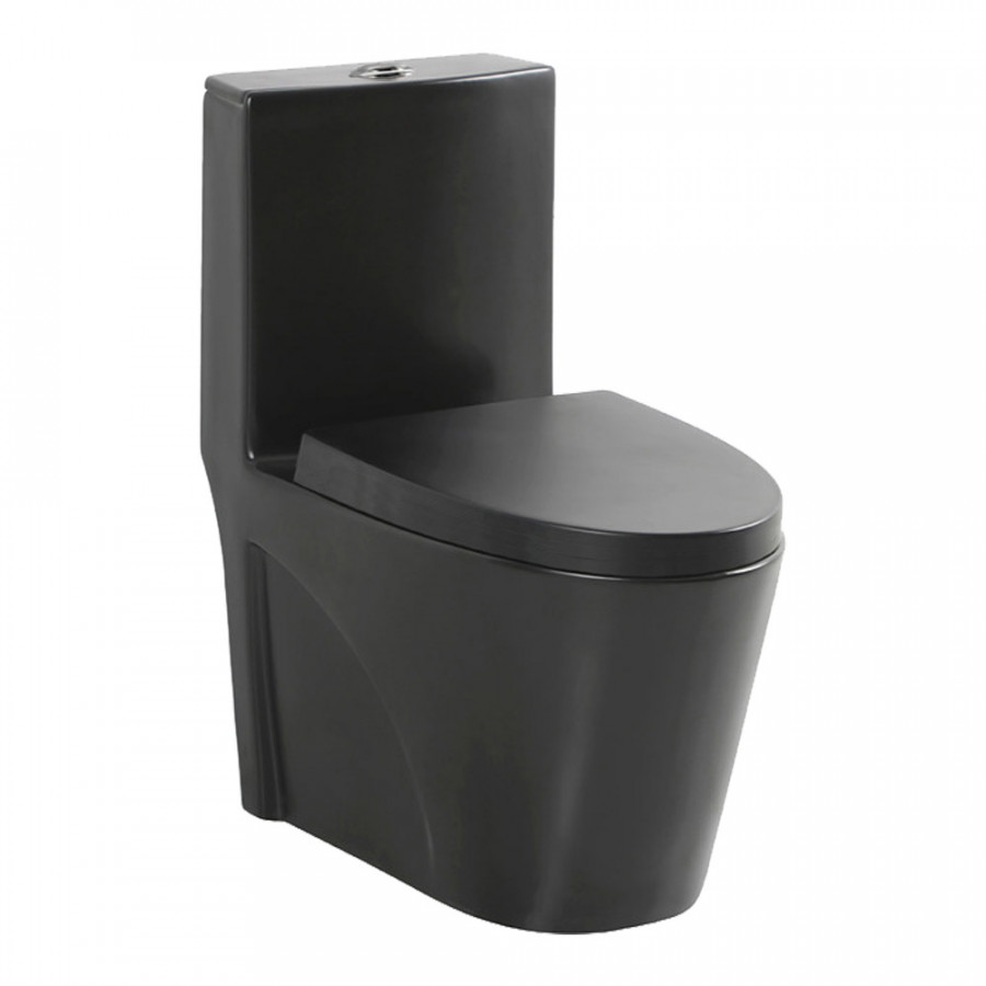 Bacia com Caixa Acoplada Monobloco Preta GD-7700 - GOOD