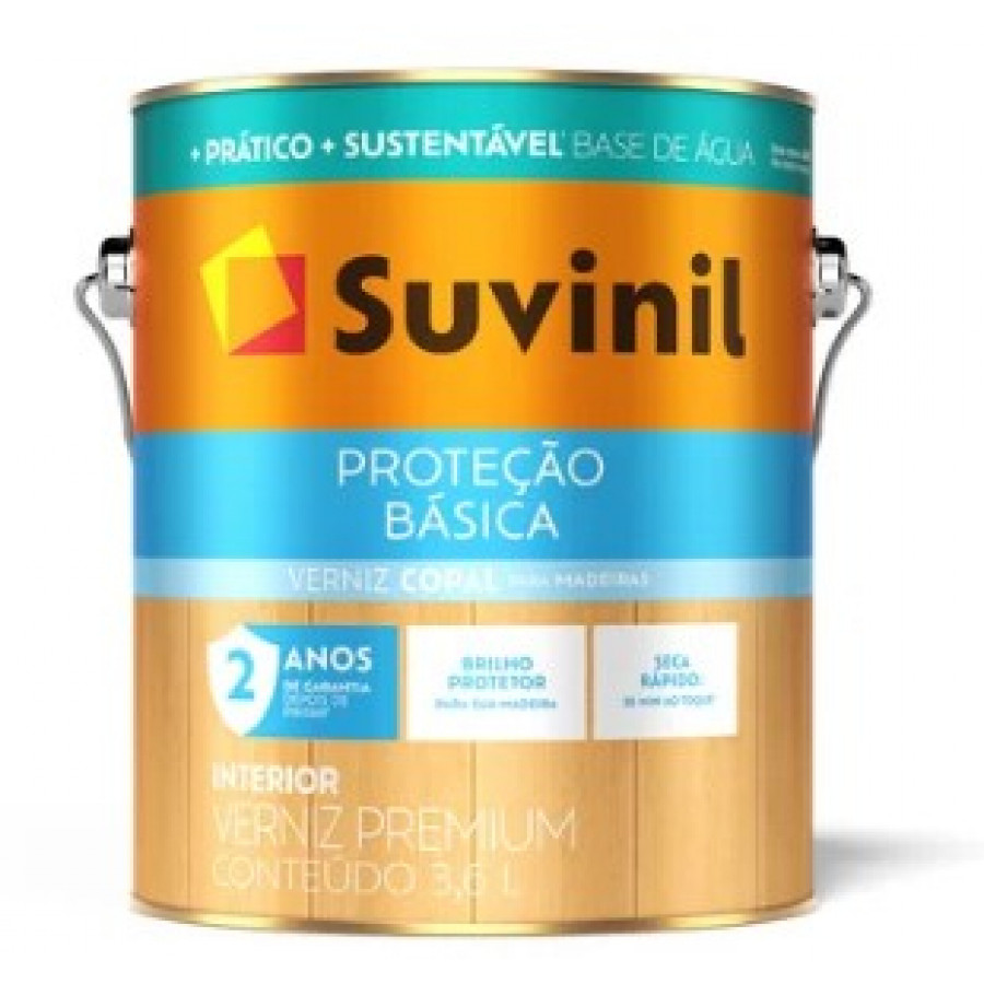 Verniz Água e Proteção Básica Incolor 3,6L - SUVINIL