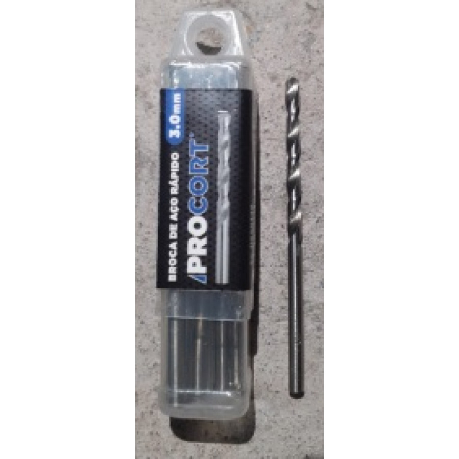 Broca de Aço Rapido 3.0MM - PROCORT