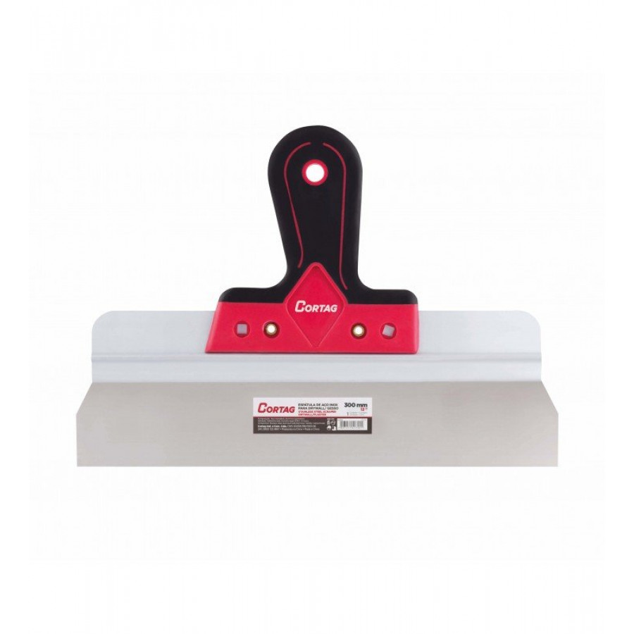 Espátula de Aço Inox 300MM para Drywall - CORTAG