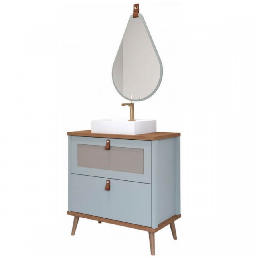 Armario de banheiro  kit veneto pistache/frejo 60cm MGM