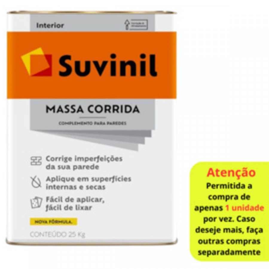 Massa Corrida 25Kg SUVINIL