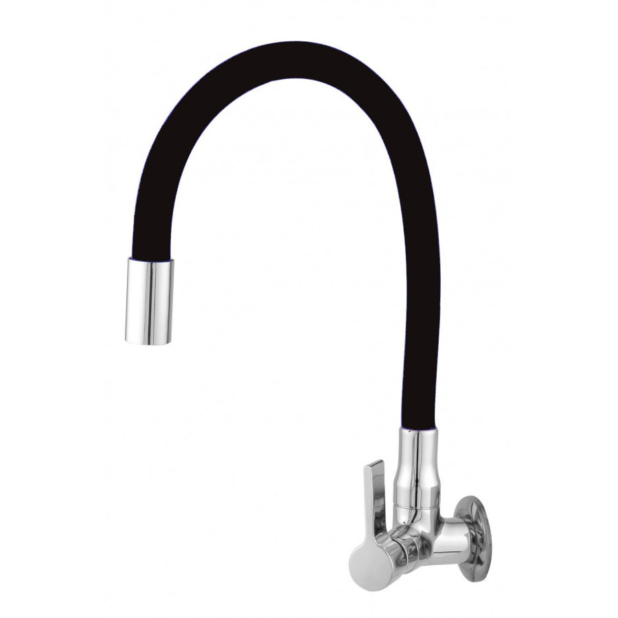 Torneira de Cozinha Flexível para Parede 6714 1/4" Preta - AGUIA METAIS