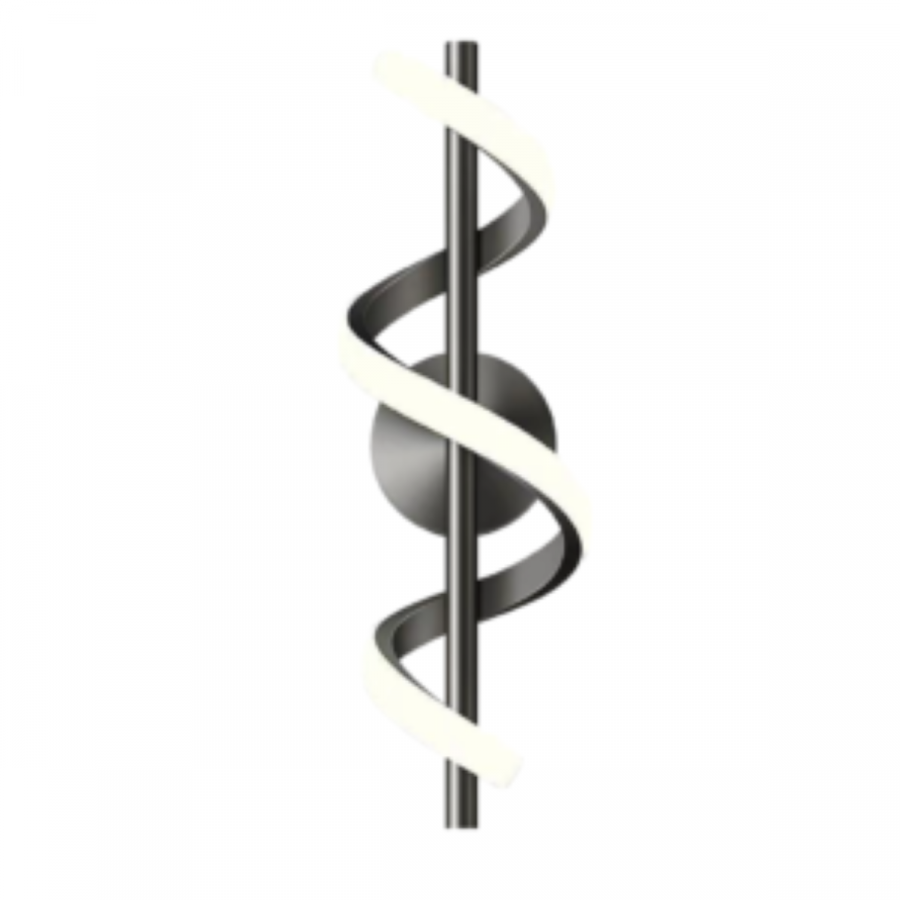 Arandela Espiral Preta 9W 36Cm Good