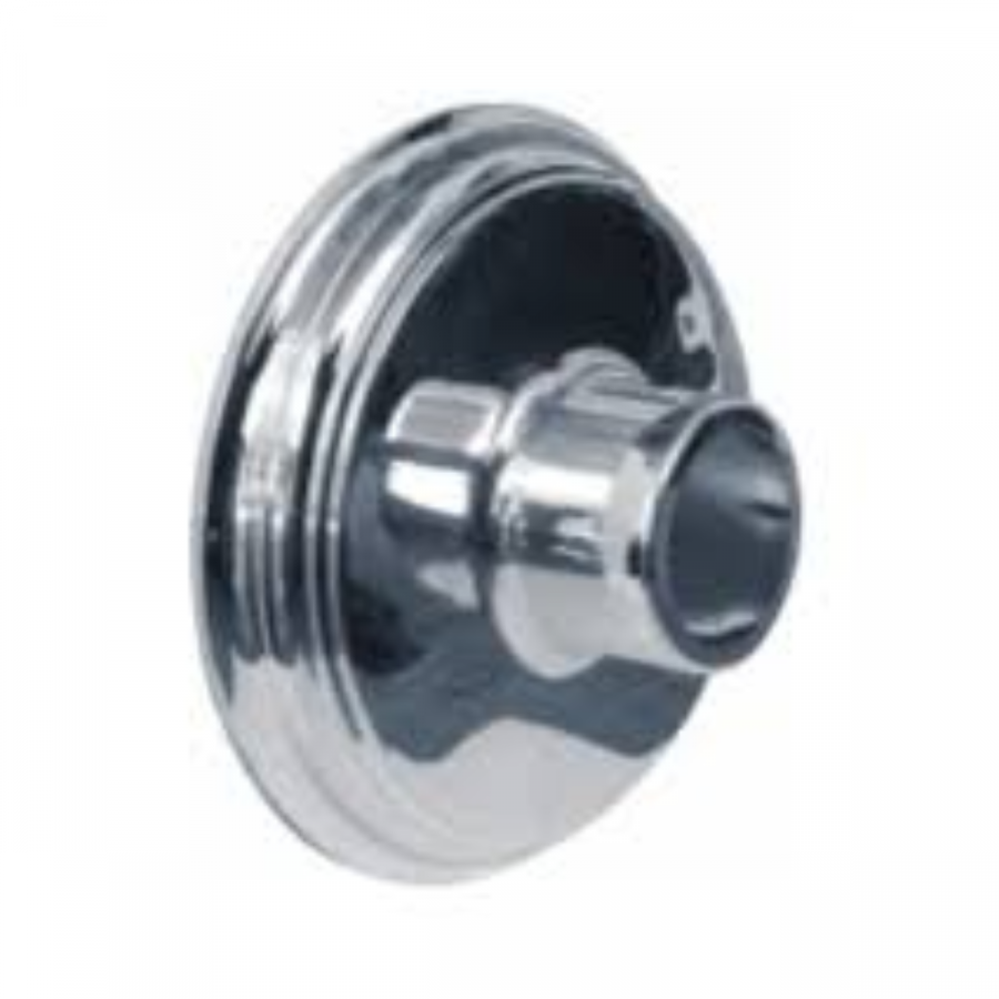 Plafon PVC com Soquete em Porcelana 1 Lampada Prata - FAZPLAS