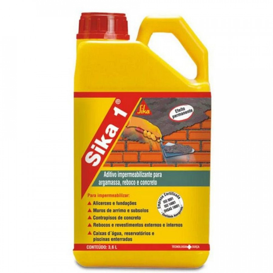 Aditivo Impermeabilizante Sika 1 3,6L - SIKA