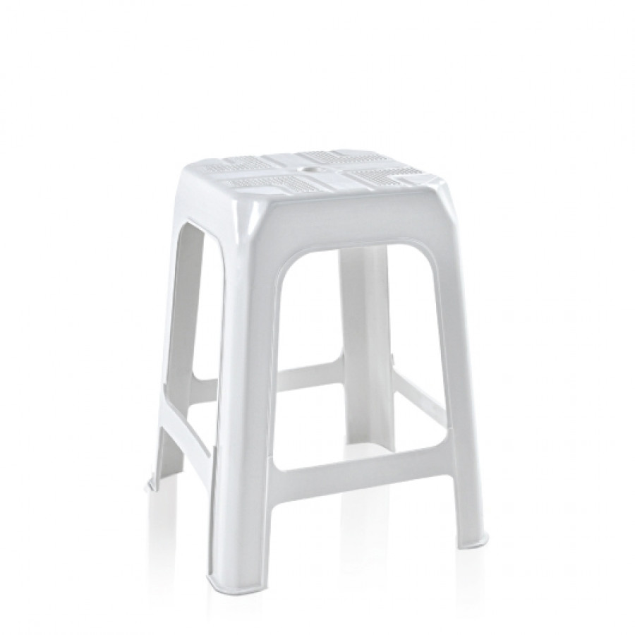 Banqueta Branca 35 x 35 x 45cm BBR - ARQPLAST