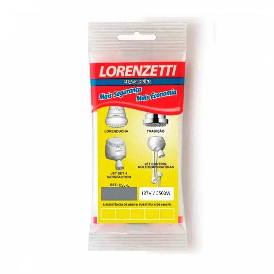 Resistência para Duchas 5500W 127V 055-L - LORENZETTI