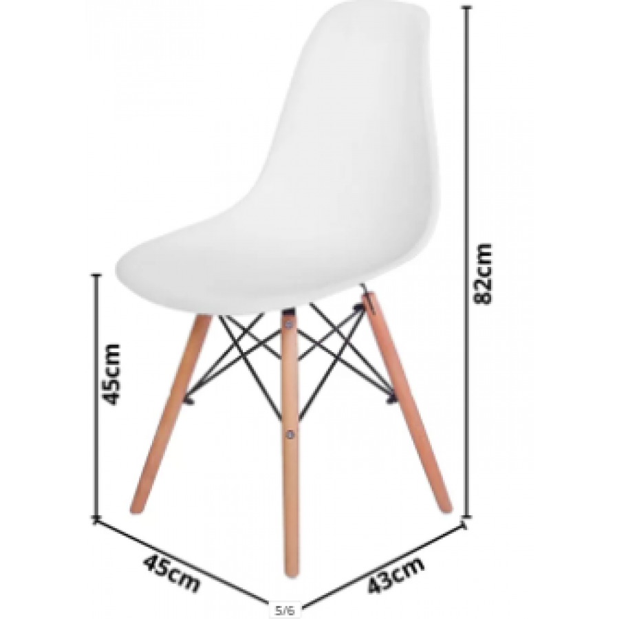 Cadeira Eames Eiffel Branca - GOOD