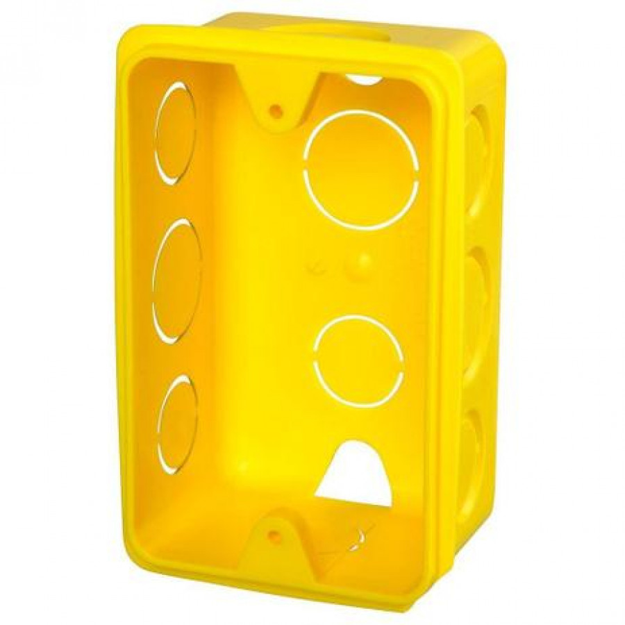 Caixa de Luz Amarela para Eletroduto Flexível Corrugado 4X2 - KRONA