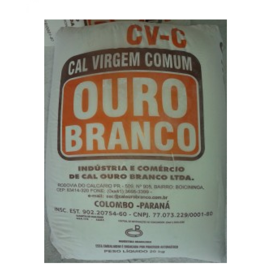 Cal vrigem ouro branco 20 Kg