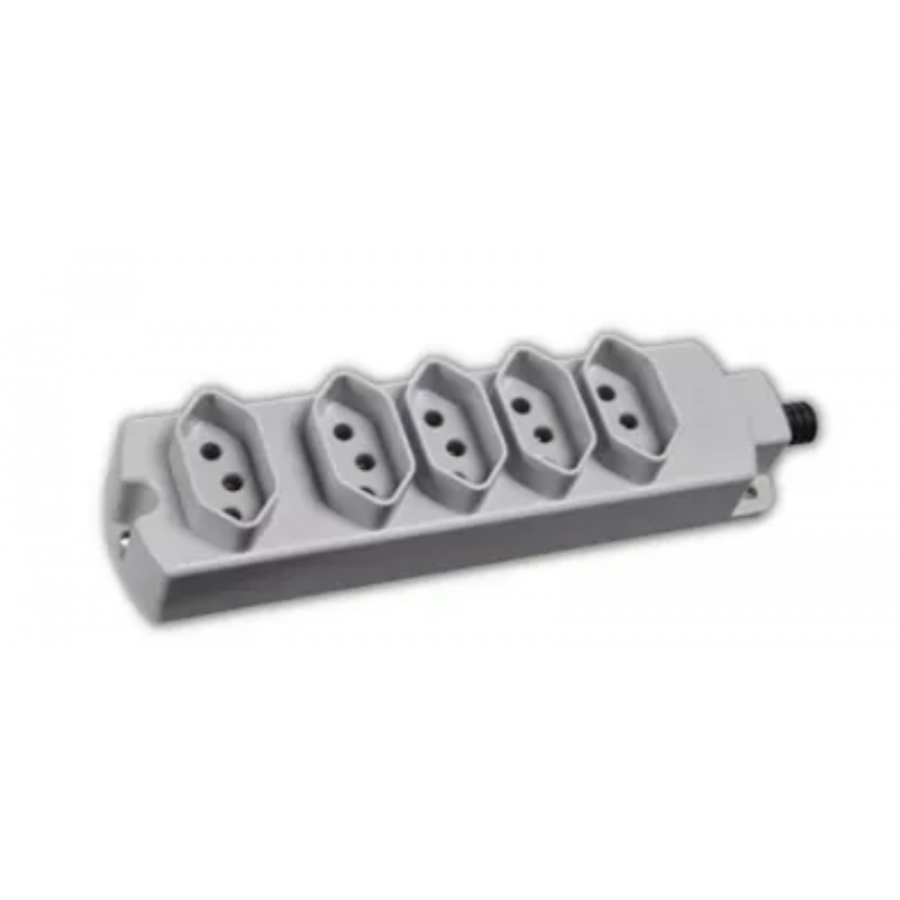 Tomada multipla 5x20A 2P+T CINZA MARGIRIUS