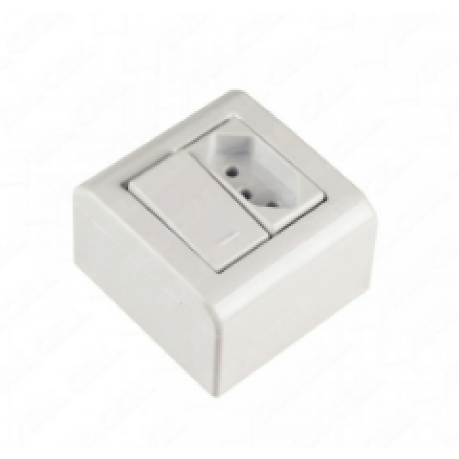 Interruptor sobrepor Tomada 2P+T 57304020 Br Tramontina