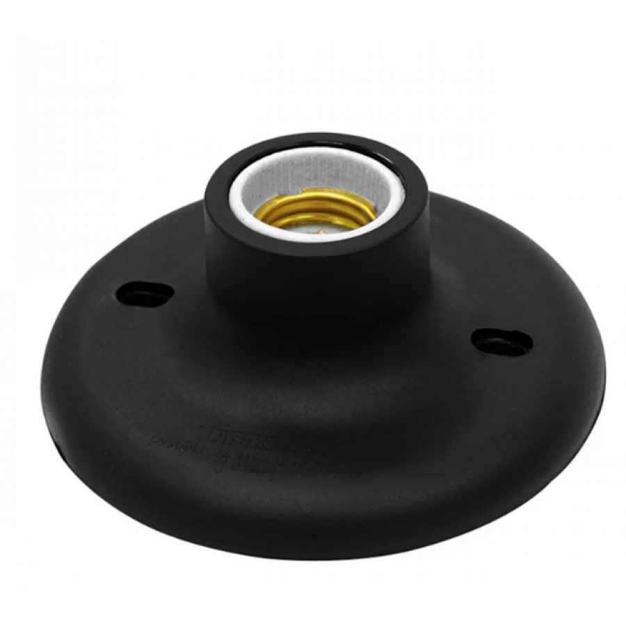 Bocal e27 teto preto bte27036 G20