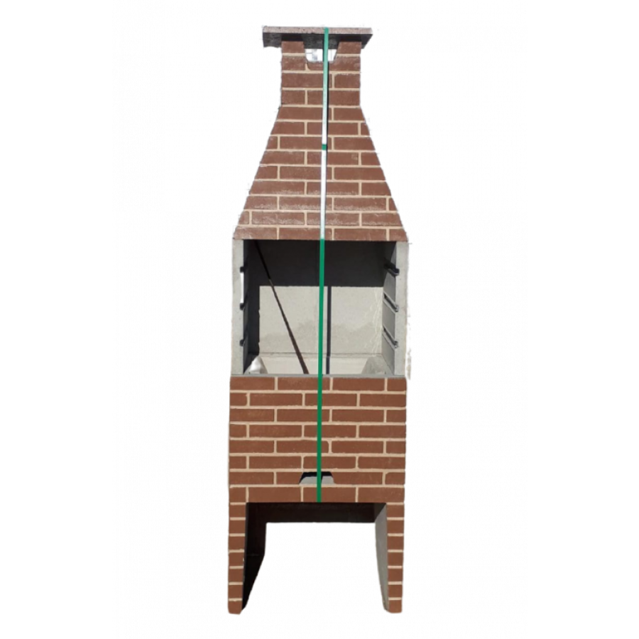 Churrasqueira de Concreto Média 65cm Tijolinho Cerâmico Chocolate - PARANA