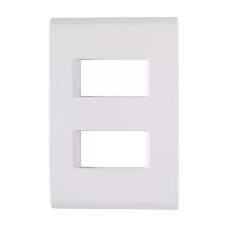 Placa 4x2'' 2 pos 57106006 br liz tramontina