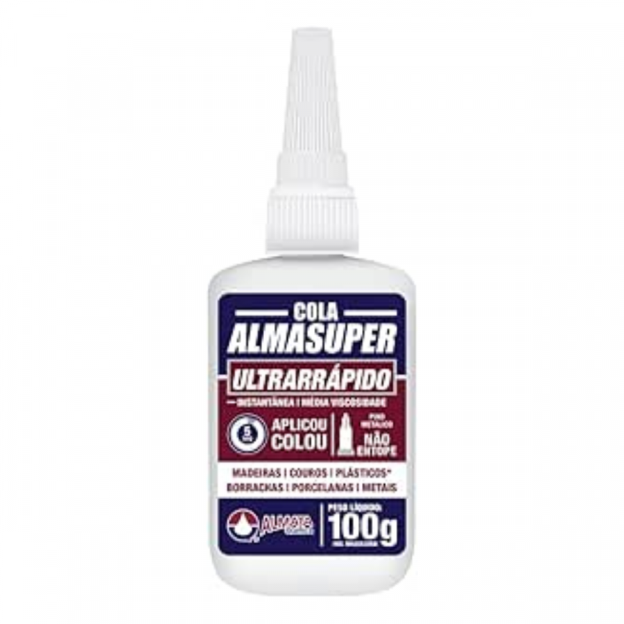 Adesivo Instantâneo Almasuper Ultrarrápido 100g - ALMATA