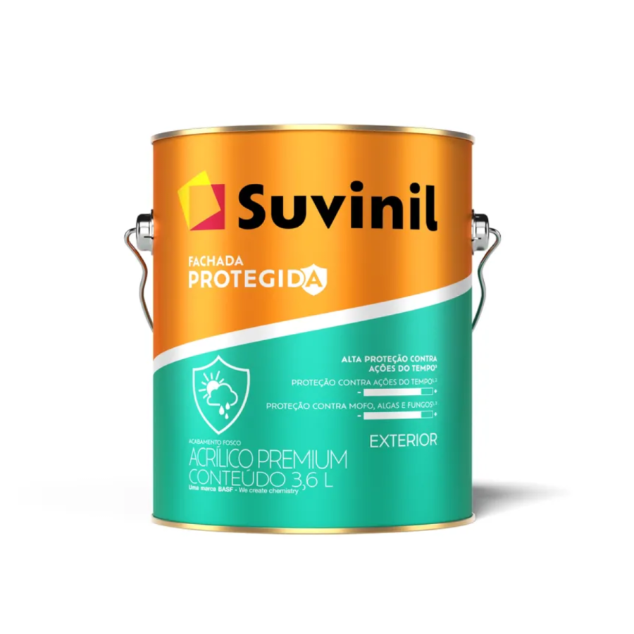 Tinta Fachada Protegida Branco Neve 3,6L - SUVINIL