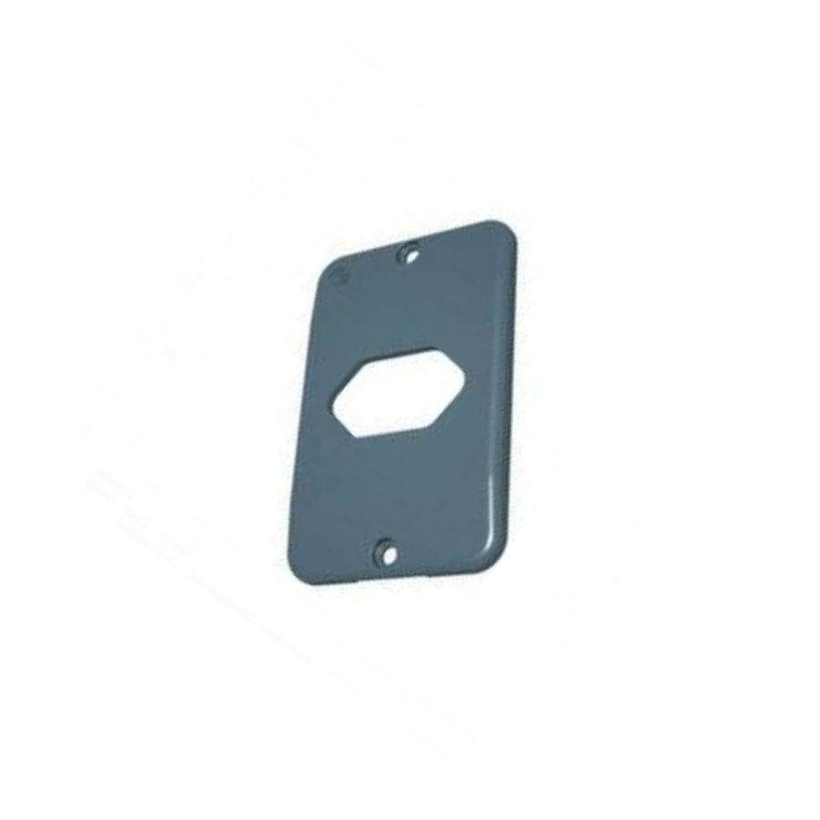 Tampa Tomada Horizontal Condulete Cinza - TIGRE