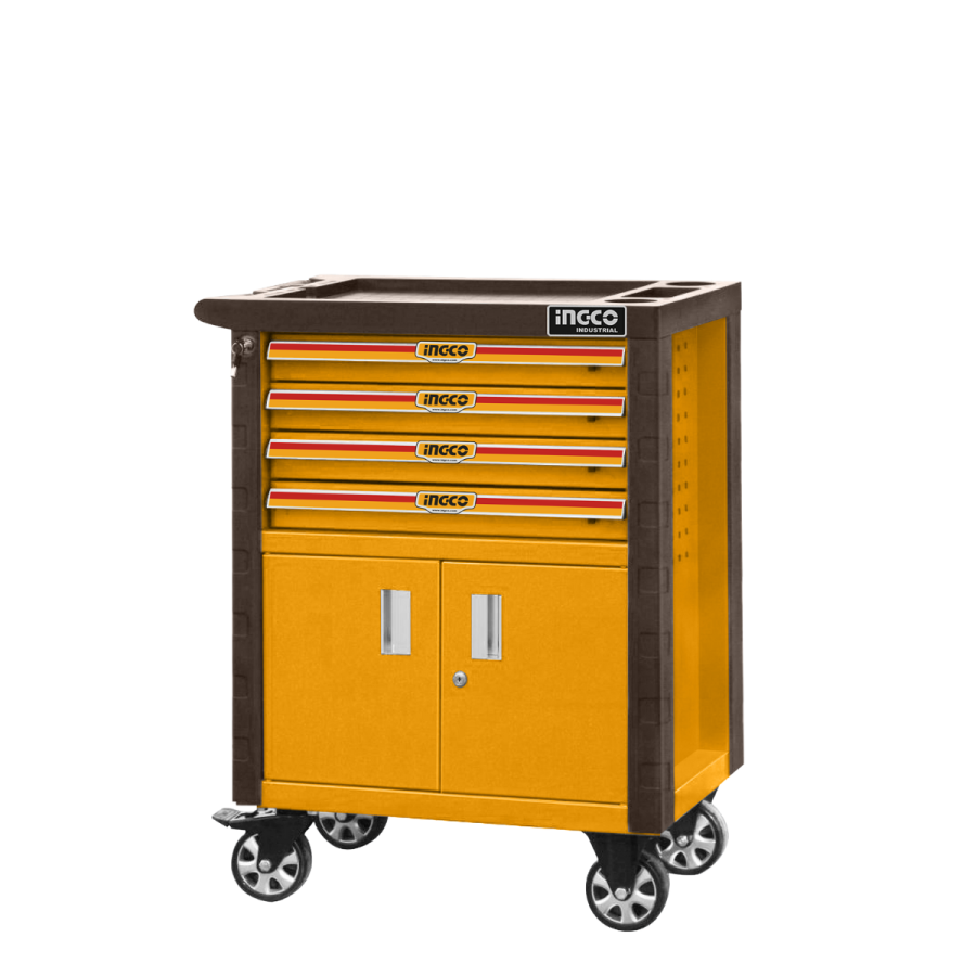 Carrinho De Ferramenta 4 Gavetas Com Rodinha Hdtc01042 Ingco