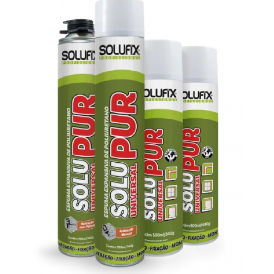 Espuma expansiva 500 ML 340G Solufix