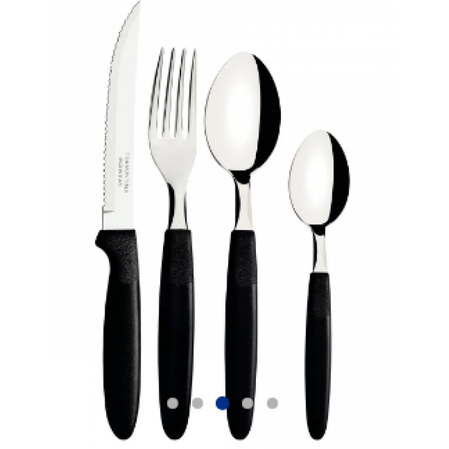 Faqueiro Ipanema Inox 24 Peças 24 preto Tramontina