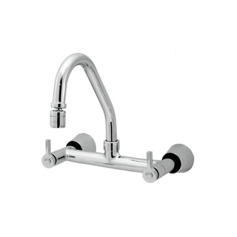 Misturador de Cozinha para Parede 1/4 de Volta 2055 C55 Cristal - IMPERATRIZ