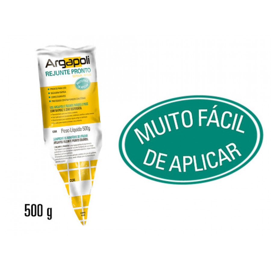 Rejunte Pronto Acrílico 500g Areia - ARGAPOLI