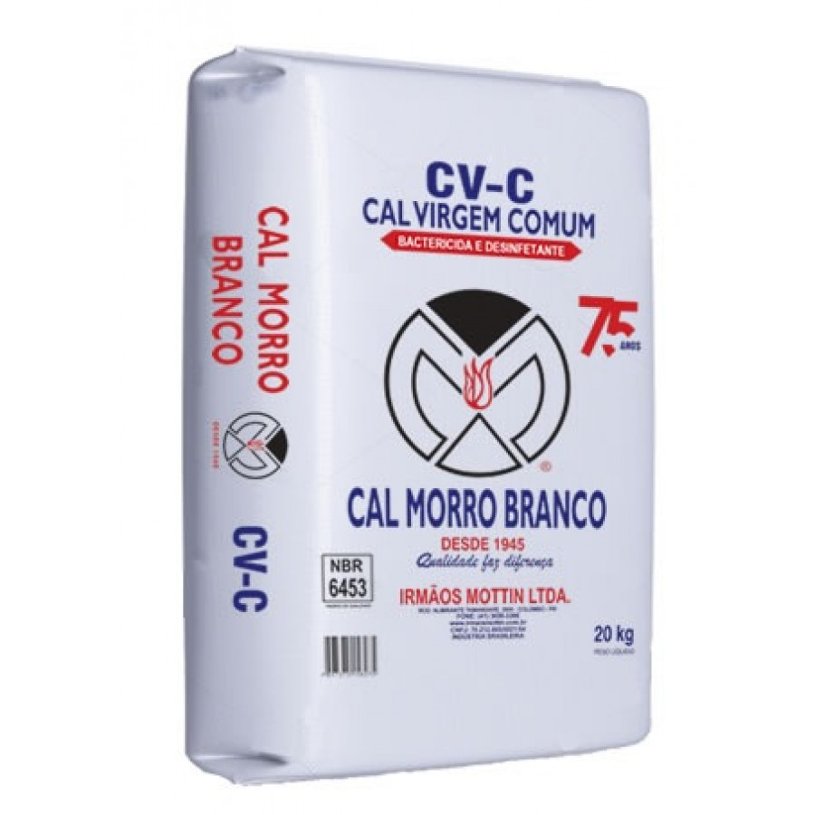 Cal Virgem 20kg - MORRO BRANCO