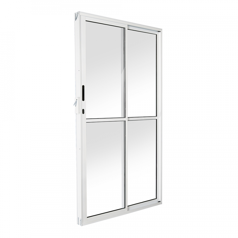 Porta de Correr Branca 210 x 160cm 2 Folhas Lado Direito - RELI