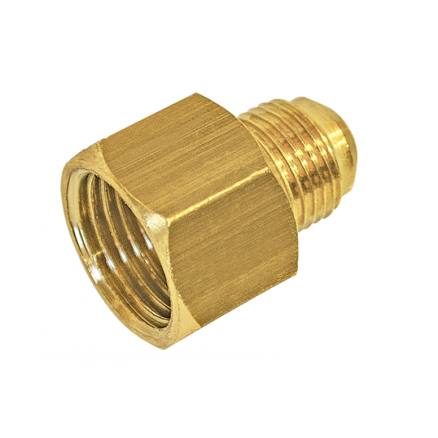 Niple Latão R. 1/2 BSP (I) x 3/8 SAE - MAQENGE