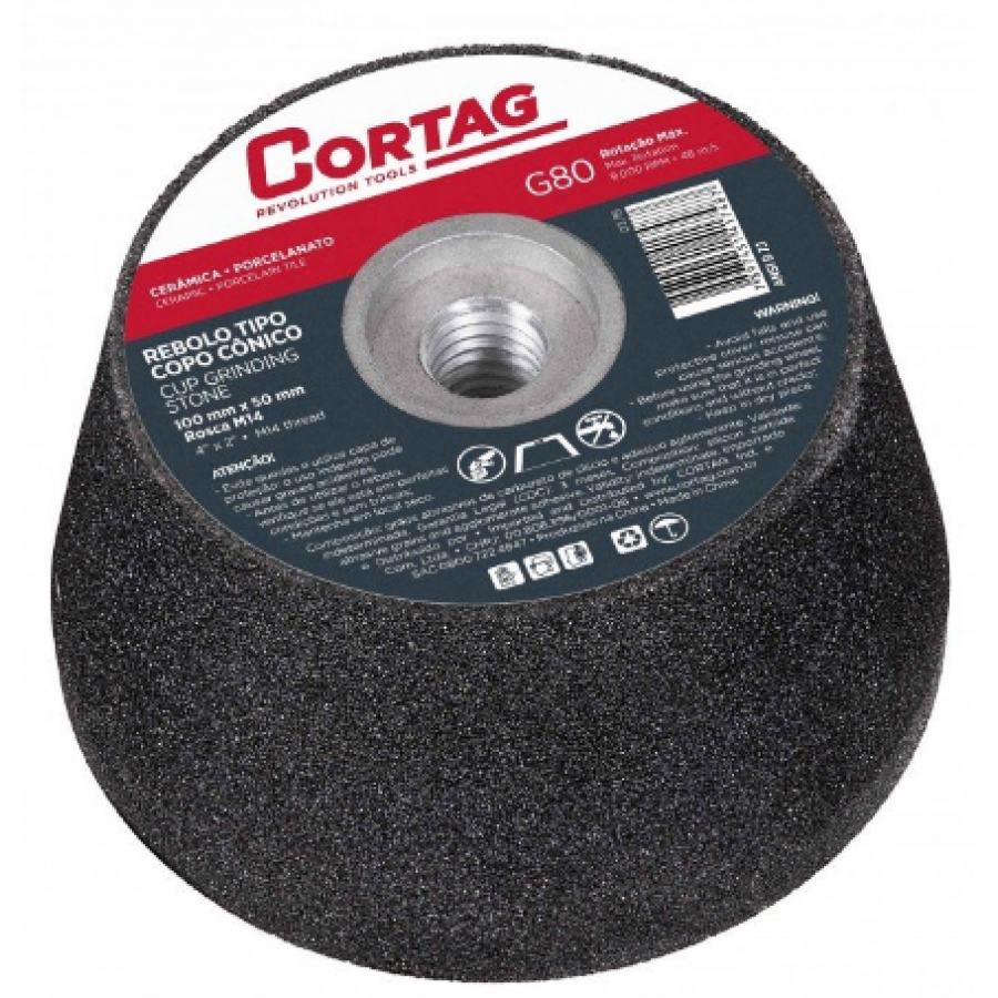 Reboco conico -75mm g60 CORTAG