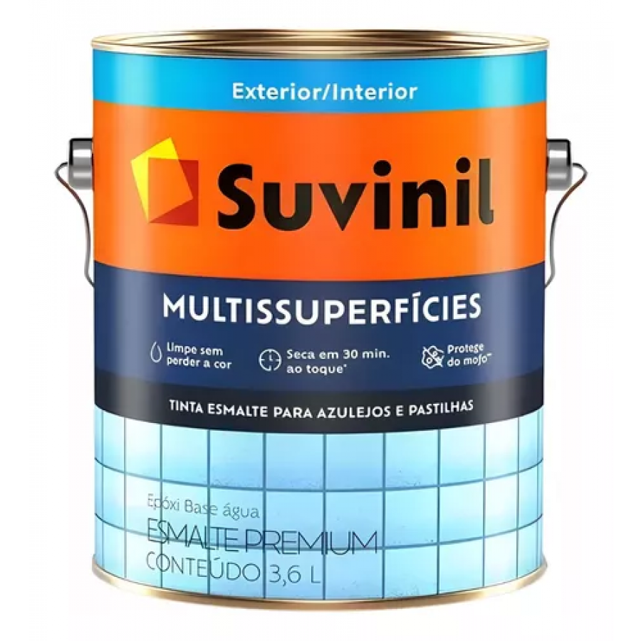Tinta Esmalte Multissuperfícies 3,6L Branco Acetinado - SUVINIL