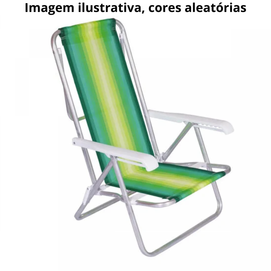 Cadeira de praia reclinavel sortida MOR