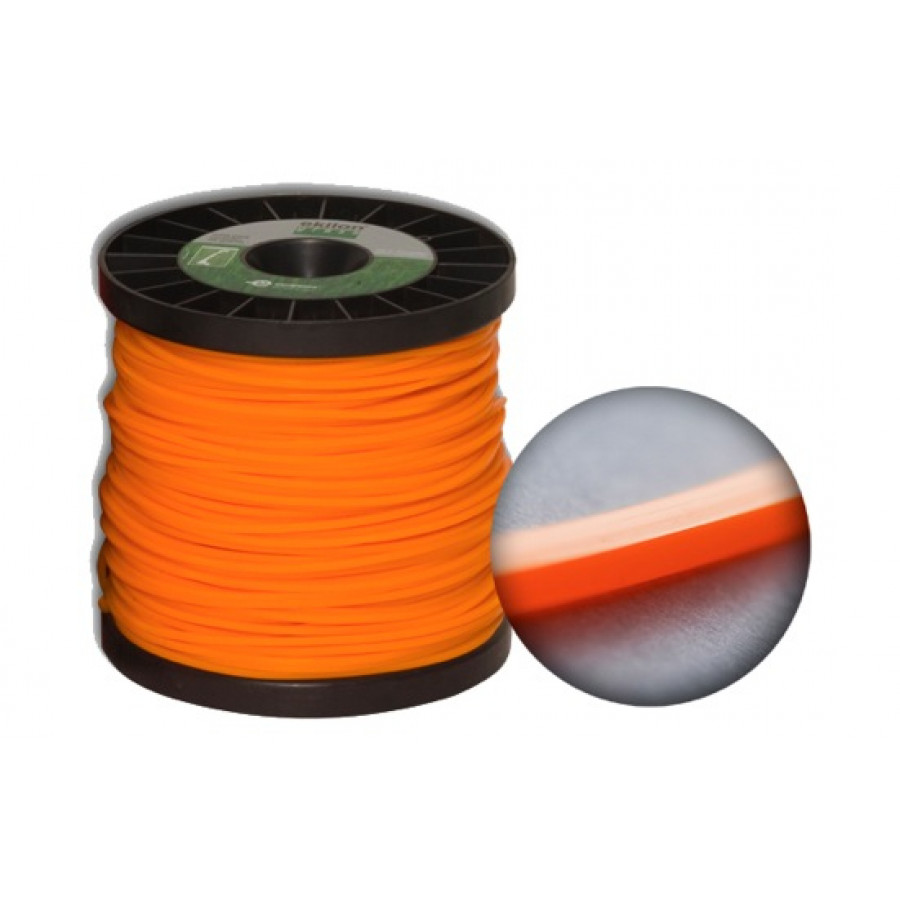 Fio de Nylon para Roçadeira 3,00MM com 232MT tipo Quadrado Laranja - EKILON GRASS.