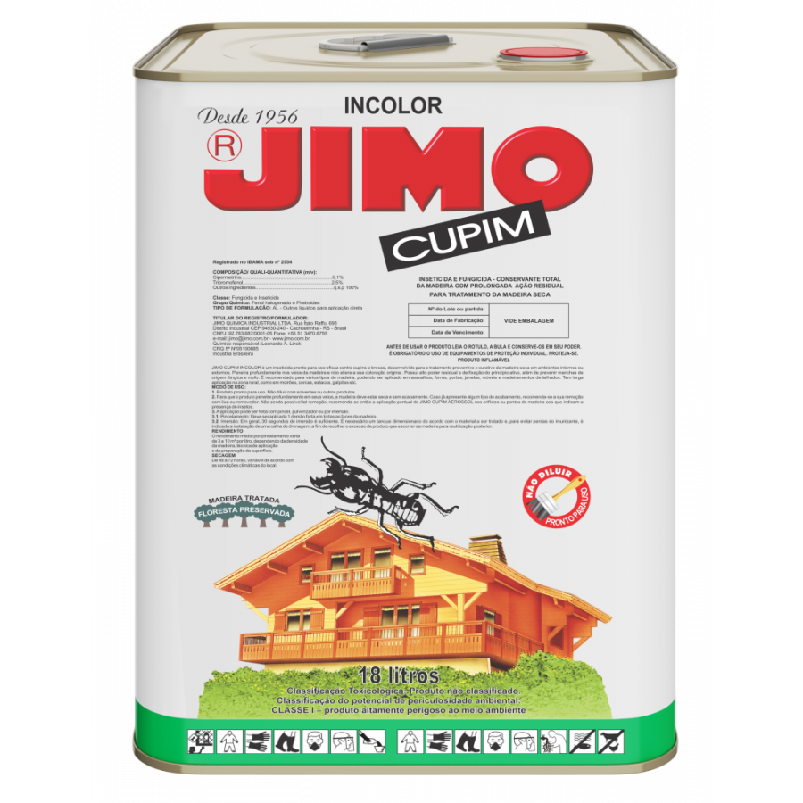 Veneno Jimocupim Incolor 18 Litros - JIMO