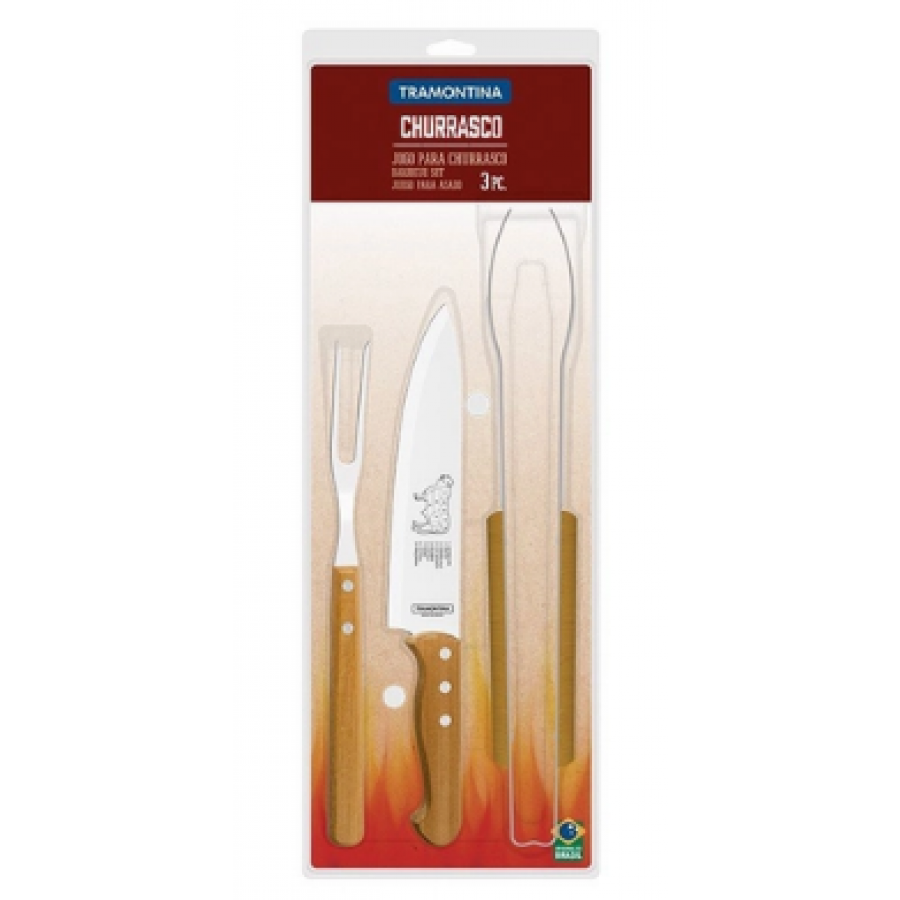 kit churrasco 3 pc Tramontina