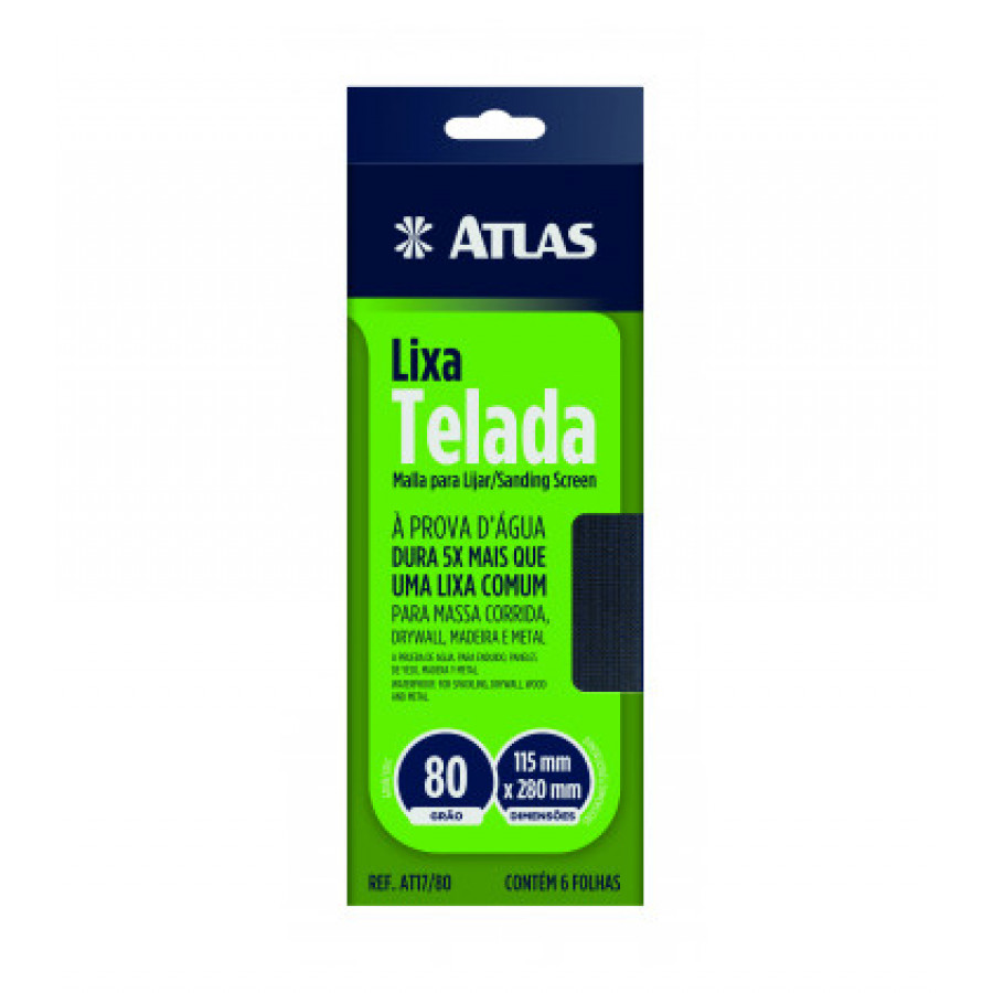 Lixa Telada Grão 80 - ATLAS