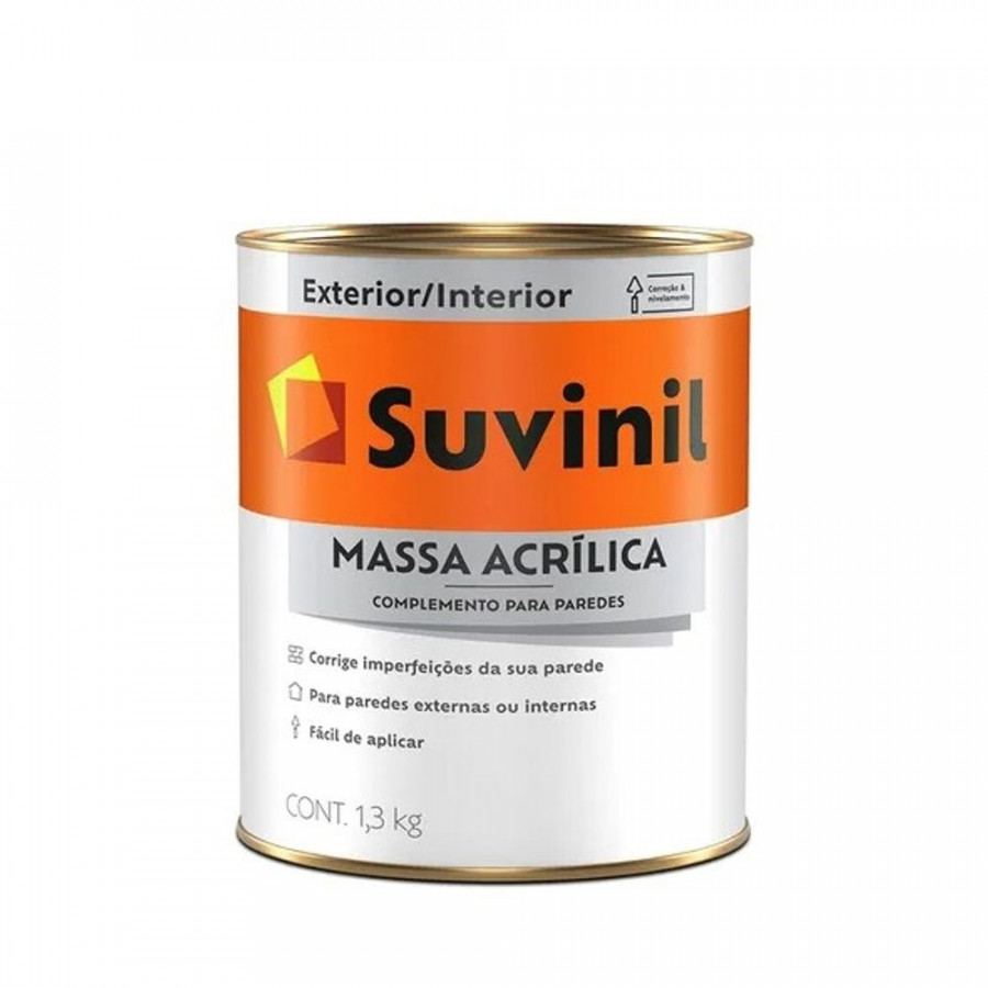 Massa Acrilica 1.3Kg - SUVINIL