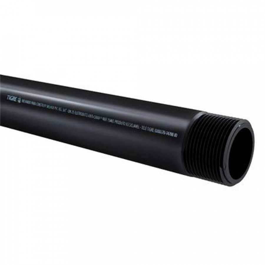 Eletroduto Roscável PVC Preto 1.1/4" 3m - TIGRE