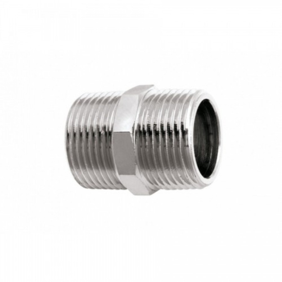 Niple de Redução 3/4"x 1/2" Latão Cromado 170704 - BLUKIT