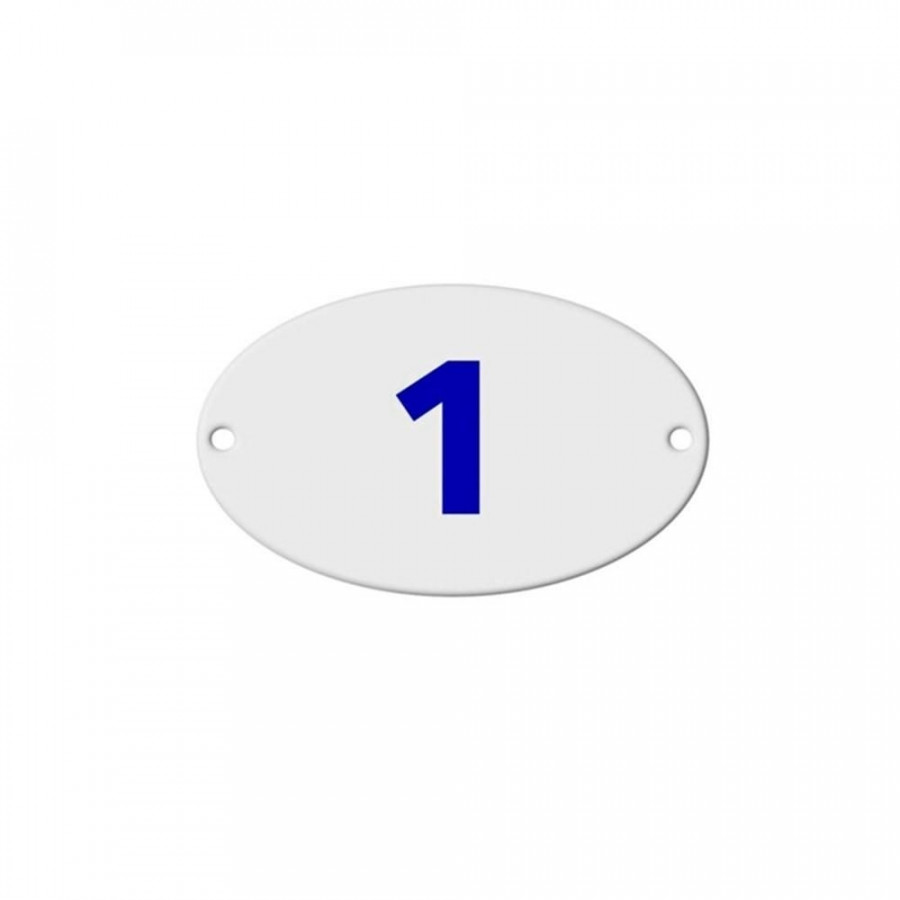 Numero 1 em Aluminio Oval P/Caixa de Luz - BELMAR