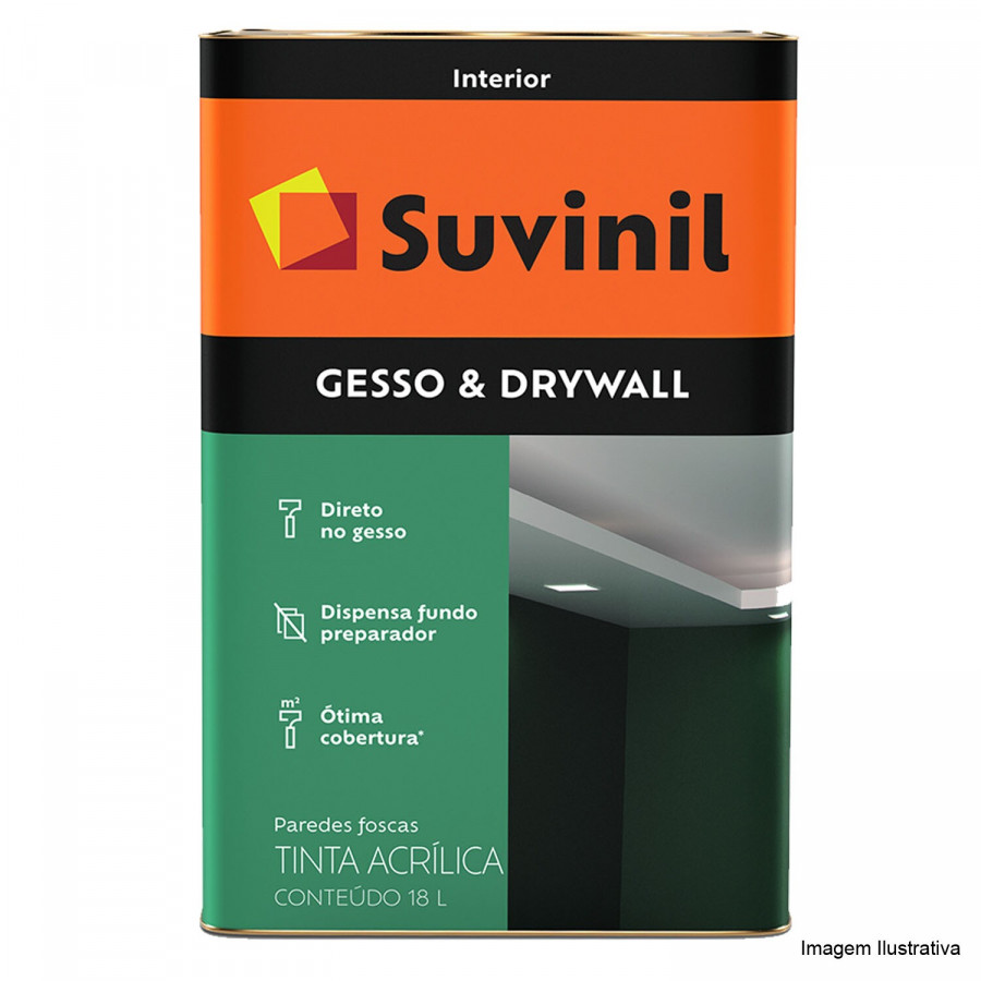 Tinta Para Gesso & Drywall 18L - SUVINIL