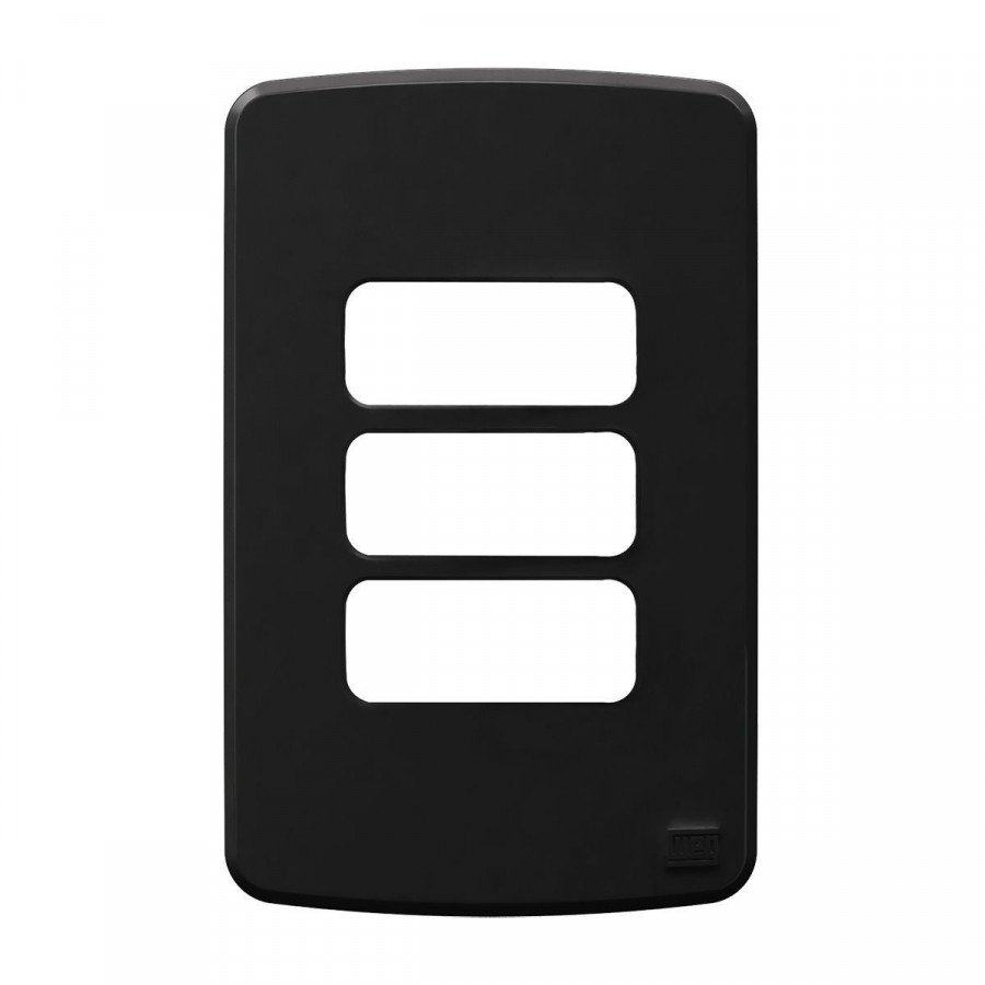 Placa 4X2" 3 Posição Preto Compose - WEG