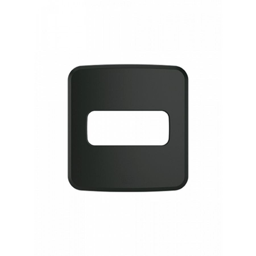Placa Embutir Móveis e Pedras Composé Preto 1 Posição - WEG