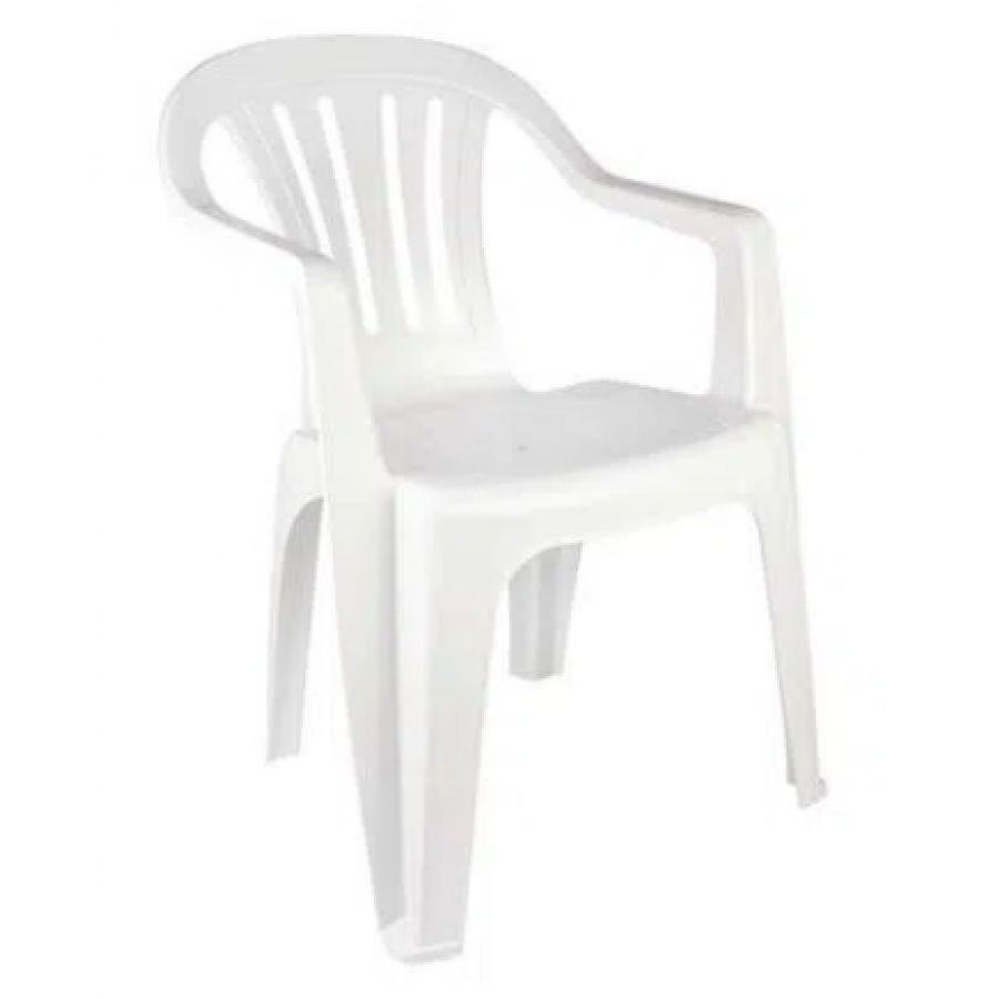 Cadeira PVC poltrona  branca Mor