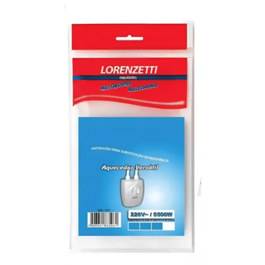 Resistência para Aquecedor Versátil 5500W 220V 755-G - LORENZETTI