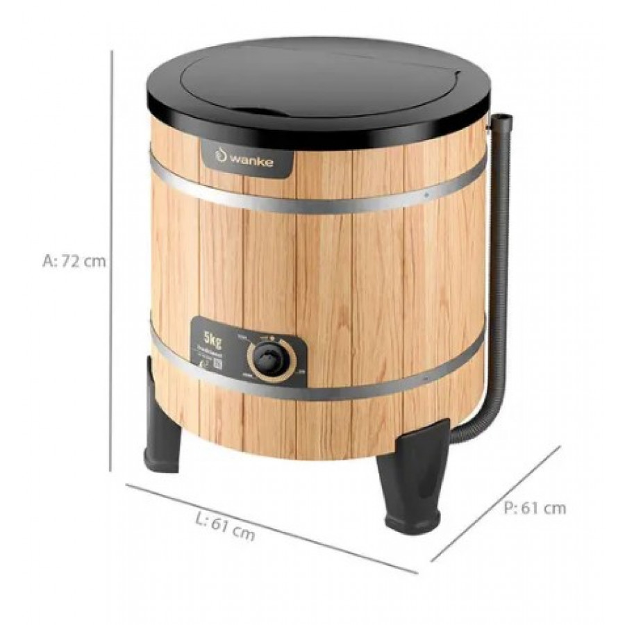 Lavadora Semi Automática 5KG Evolut 127v Madeira - WANKE