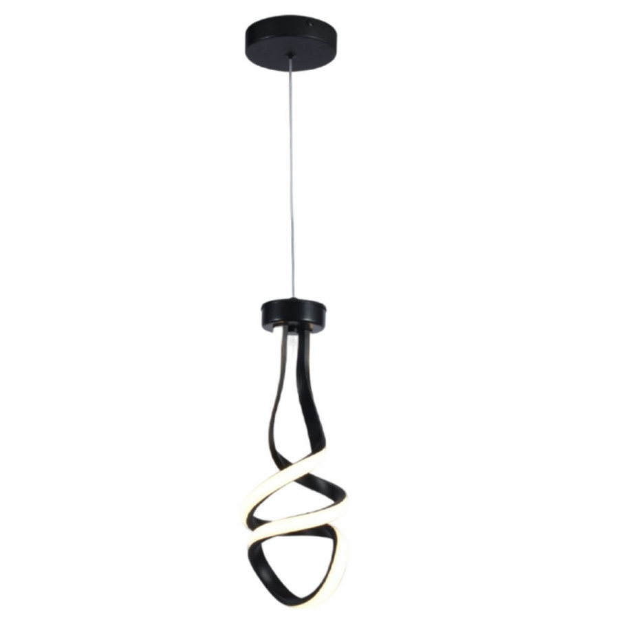 Luminaria Pendente Espiral Preto 11W 12Cm GOOD